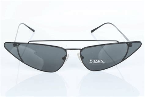 Prada 276371 Women's Ultravox Cateye Sunglasses, Black/Grey 